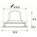 SLV Plafondinbouwarmatuur NUMINOS MOVE XS IP20, wit