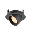 LED Ceiling recessed luminaire NUMINOS® GIMBLE XS, 2700K, 20°, black