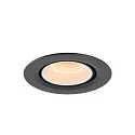 SLV Plafondinbouwarmatuur NUMINOS GIMBLE XS, zwart, wit