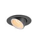 SLV Plafondinbouwarmatuur NUMINOS GIMBLE XS, zwart, wit