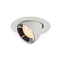 Plafondinbouwarmatuur NUMINOS GIMBLE XS, chroom, wit