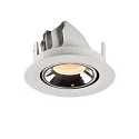 SLV Plafondinbouwarmatuur NUMINOS GIMBLE XS, chroom, wit