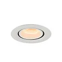 SLV Plafondinbouwarmatuur NUMINOS GIMBLE XS, wit