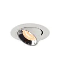 SLV Plafondinbouwarmatuur NUMINOS GIMBLE XS, chroom, wit