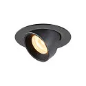 Plafondinbouwarmatuur NUMINOS GIMBLE XS, zwart