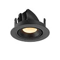 LED Ceiling recessed luminaire NUMINOS® GIMBLE XS, 3000K, 20°, black/white