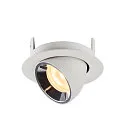 SLV Plafondinbouwarmatuur NUMINOS GIMBLE XS, chroom, wit