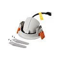 SLV Plafondinbouwarmatuur NUMINOS GIMBLE XS, chroom, wit