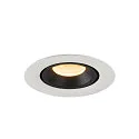 SLV LED Ceiling recessed luminaire NUMINOS® GIMBLE XS, 3000K, 40°, white/black