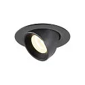 Plafondinbouwarmatuur NUMINOS GIMBLE XS, zwart