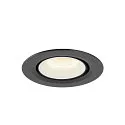 SLV Plafondinbouwarmatuur NUMINOS GIMBLE XS, zwart, wit
