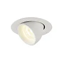 Plafondinbouwarmatuur NUMINOS GIMBLE XS, wit