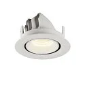 SLV LED Ceiling recessed luminaire NUMINOS® GIMBLE XS, 4000K, 40°, white