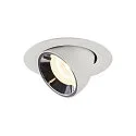 Plafondinbouwarmatuur NUMINOS GIMBLE XS, chroom, wit