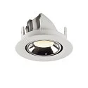 SLV Plafondinbouwarmatuur NUMINOS GIMBLE XS, chroom, wit