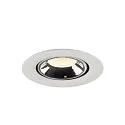 SLV Plafondinbouwarmatuur NUMINOS GIMBLE XS, chroom, wit