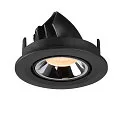 SLV LED Ceiling recessed luminaire NUMINOS® GIMBLE S, 2700K, 20°, black/chrome