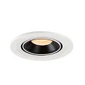 SLV Plafondinbouwarmatuur NUMINOS GIMBLE S, zwart, wit