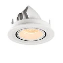SLV Plafondinbouwarmatuur NUMINOS GIMBLE S, wit