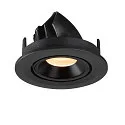 SLV LED Ceiling recessed luminaire NUMINOS® GIMBLE S, 3000K, 20°, black