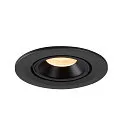 SLV LED Ceiling recessed luminaire NUMINOS® GIMBLE S, 3000K, 20°, black