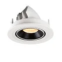 SLV Plafondinbouwarmatuur NUMINOS GIMBLE S, zwart, wit