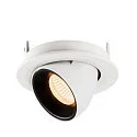 SLV Plafondinbouwarmatuur NUMINOS GIMBLE S, zwart, wit