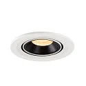 SLV Plafondinbouwarmatuur NUMINOS GIMBLE S, zwart, wit