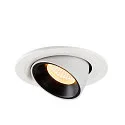 SLV Plafondinbouwarmatuur NUMINOS GIMBLE S, zwart, wit