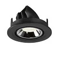 SLV Plafondinbouwarmatuur NUMINOS GIMBLE S, chroom, zwart