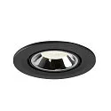 SLV Plafondinbouwarmatuur NUMINOS GIMBLE S, chroom, zwart