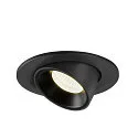 SLV Plafondinbouwarmatuur NUMINOS GIMBLE S, zwart
