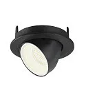 SLV LED Ceiling recessed luminaire NUMINOS® GIMBLE S, 4000K, 55°, black/white