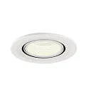 SLV LED Ceiling recessed luminaire NUMINOS® GIMBLE S, 4000K, 20°, white