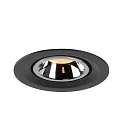 SLV Plafondinbouwarmatuur NUMINOS GIMBLE M, chroom, zwart