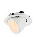 SLV Plafondinbouwarmatuur NUMINOS GIMBLE M, wit