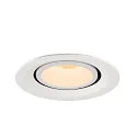 SLV Plafondinbouwarmatuur NUMINOS GIMBLE M, wit