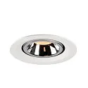 SLV Plafondinbouwarmatuur NUMINOS GIMBLE M, chroom, wit
