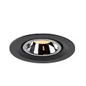 SLV Plafondinbouwarmatuur NUMINOS GIMBLE M, chroom, zwart