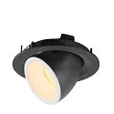 SLV LED Ceiling recessed luminaire NUMINOS® GIMBLE M, 3000K, 40°, black/white