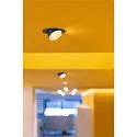 SLV LED Ceiling recessed luminaire NUMINOS® GIMBLE M, 3000K, 40°, black/white