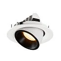 SLV Plafondinbouwarmatuur NUMINOS GIMBLE M, zwart, wit