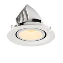SLV Plafondinbouwarmatuur NUMINOS GIMBLE M, wit