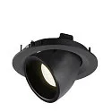 SLV LED Ceiling recessed luminaire NUMINOS® GIMBLE M, 4000K, 20°, black