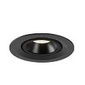 SLV LED Ceiling recessed luminaire NUMINOS® GIMBLE M, 4000K, 20°, black