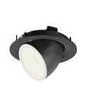 SLV LED Ceiling recessed luminaire NUMINOS® GIMBLE M, 4000K, 40°, black/white