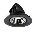 SLV LED Ceiling recessed luminaire NUMINOS® GIMBLE M, 4000K, 55°, black/chrome