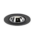 SLV LED Ceiling recessed luminaire NUMINOS® GIMBLE M, 4000K, 55°, black/chrome