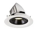 SLV Plafondinbouwarmatuur NUMINOS GIMBLE M, zwart, wit