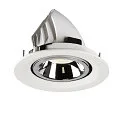 SLV Plafondinbouwarmatuur NUMINOS GIMBLE M, chroom, wit